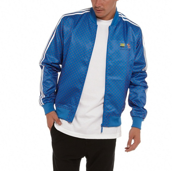 adidas pharrell jacket blue